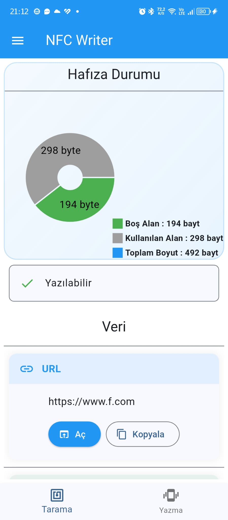 NFC Writer Screenshot 5